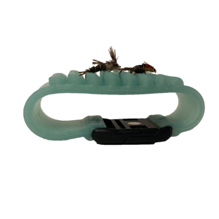 fly fishing accessory - Fly On Wrist Band side view